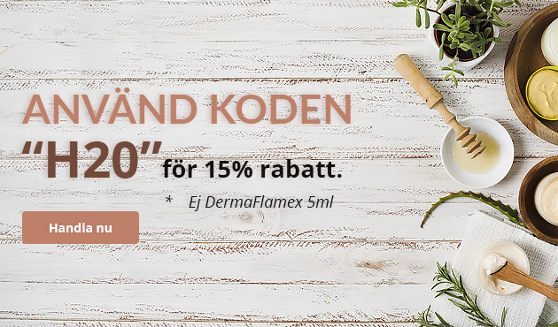 Använd koden “H20”för 15% rabatt.