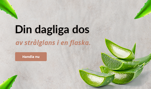 Din dagliga dos av strålglans i en flaska.